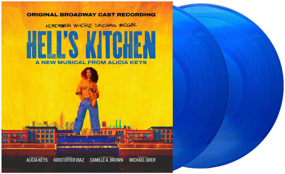 Alicia Keys, Shoshana Bean & Maleah Joi Moon - Hell's Kitchen - OBCR Blue Transparent Vinyl, 2 LPs