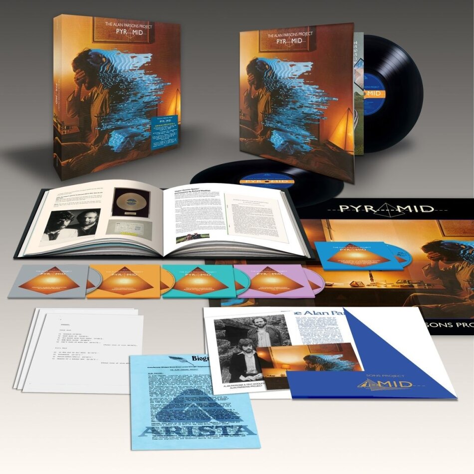 The Alan Parsons Project - Pyramid Super Deluxe Boxset, 2024 Reissue, Cooking Vinyl, 45 RPM, 2 LPs + 4 CDs + Blu-ray
