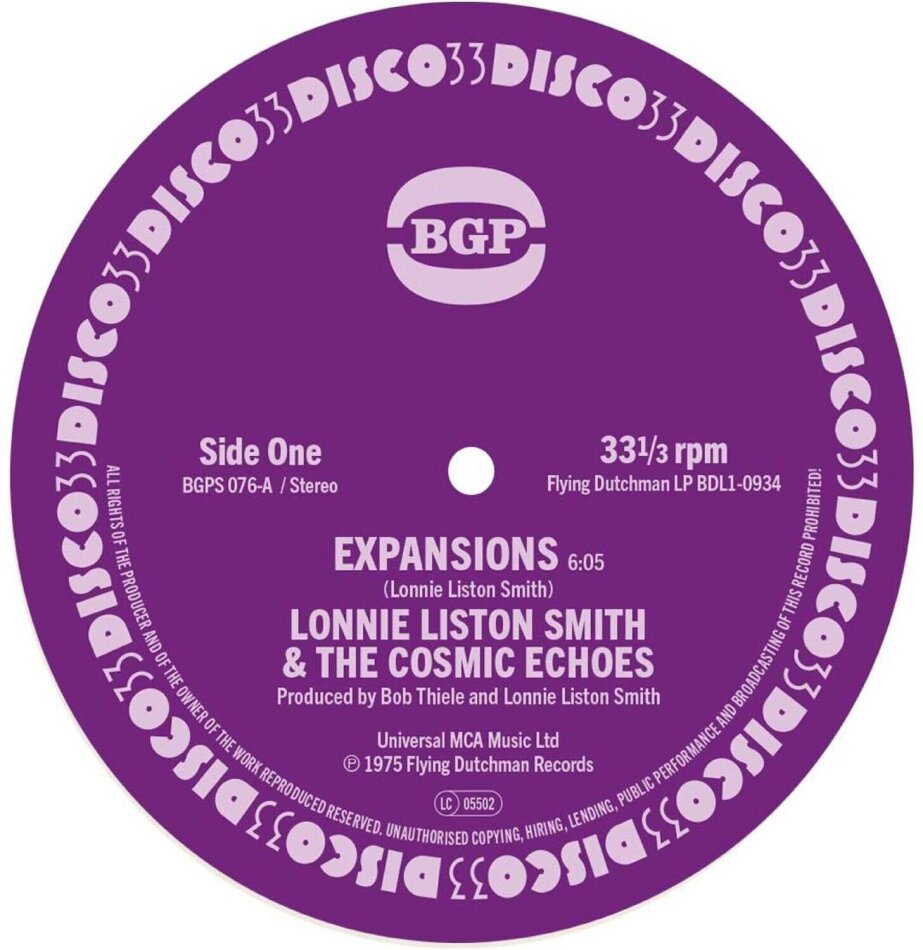 Lonnie Liston Smith & The Cosmic Echoes - Expansions / Cosmic Funk 7" Single