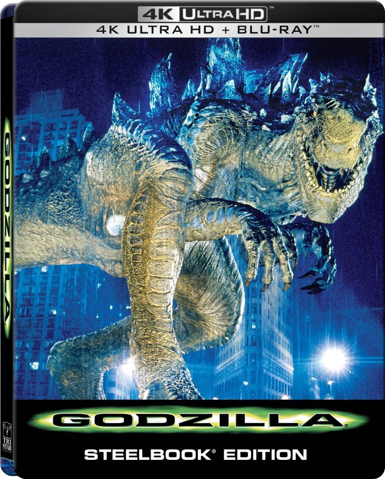 Godzilla (1998) Limited Edition, Steelbook, 4K Ultra HD + Blu-ray