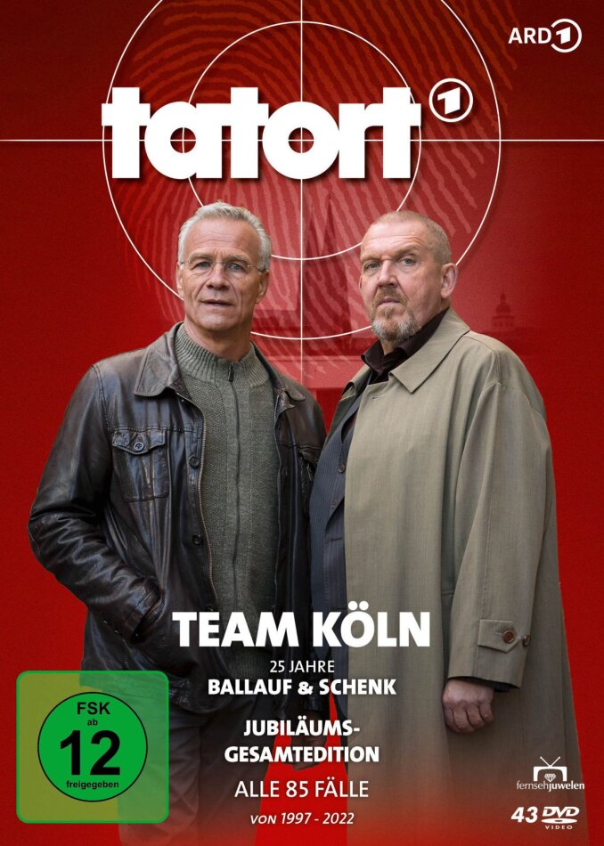 Tatort Köln - Alle 85 Folgen von 1997-2022 Complete edition, 25th Anniversary Edition, 43 DVDs