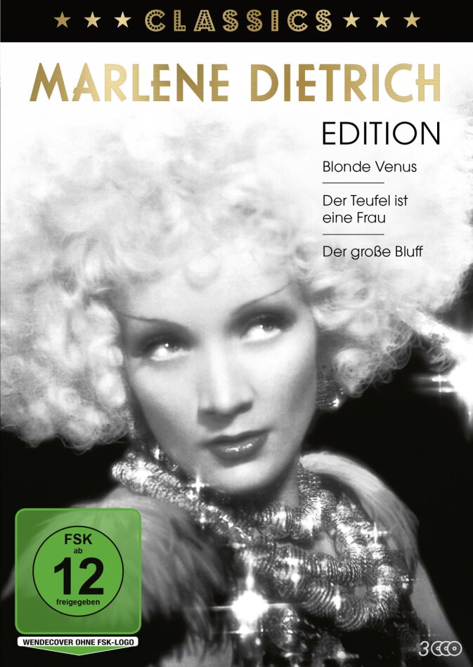 Marlene Dietrich Edition - Blonde Venus / Der Teufel ist eine Frau / Der grosse Bluff Classics, n/b, 3 DVD