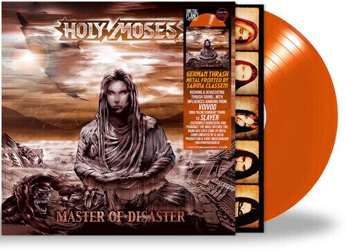 Holy Moses - Master Of Disaster 2024 Reissue, Brutal Planet, Extended Edition, Limited Edition, Orange Vinyl, LP