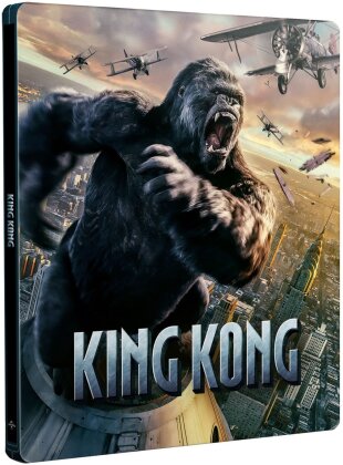 King Kong (2005) (&Eacute;dition Limit&eacute;e, Steelbook, 4K Ultra HD + 2 Blu-ray)
