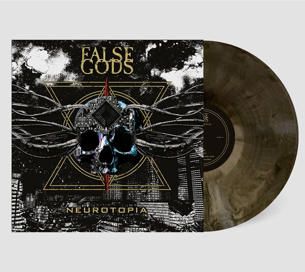 False Gods - Neurotopia 2024 Reissue, Black+Gold+Silver Marbel Vinyl, LP