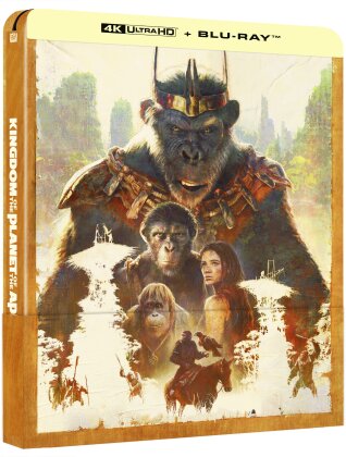 La Plan&egrave;te des Singes: Le Nouveau Royaume - Kingdom of the Planet of the Apes (2024) (&Eacute;dition Limit&eacute;e, Steelbook, 4K Ultra HD + Blu-ray)