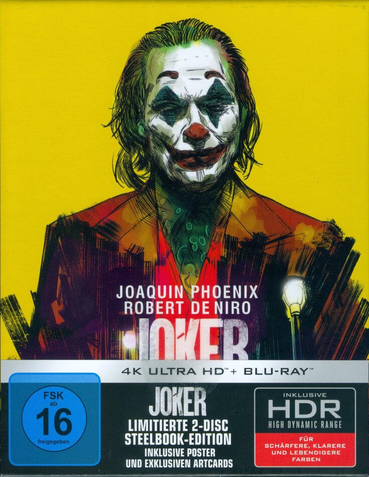 Joker (2019) Étui, Édition Collector Limitée, Steelbook, 4K Ultra HD + Blu-ray
