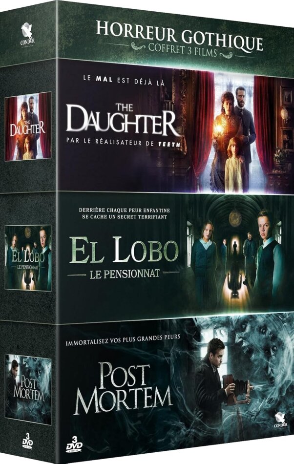 Horreur Gothique - The Daughter / El Lobo / Post Mortem 3 DVD