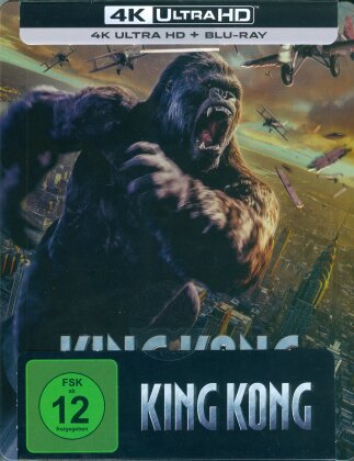 King Kong (2005) (Extended Edition, Kinoversion, Limited Edition, Steelbook, 4K Ultra HD + 2 Blu-rays)