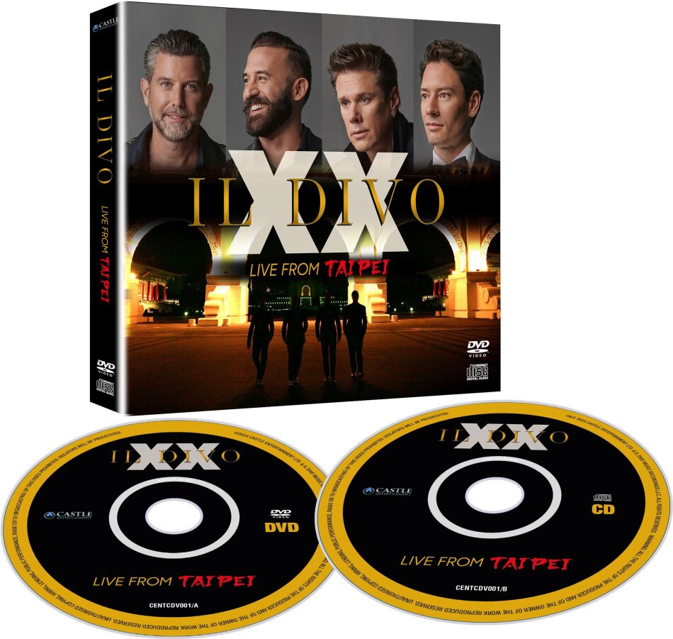 Il Divo - XX - Live From Taipei NTSC Region 0, CD + DVD