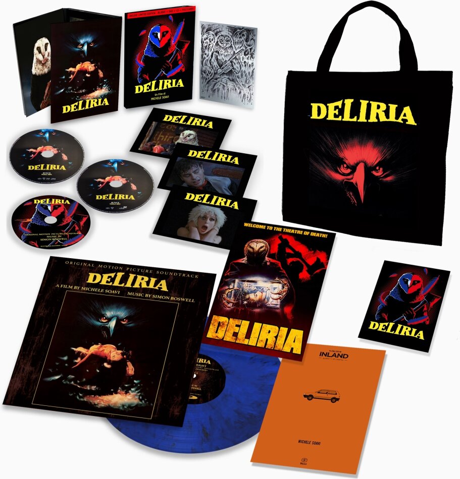 Deliria (1987) Ultra Limited Edition, Bag Version, Blu-ray + DVD + CD + LP + Book