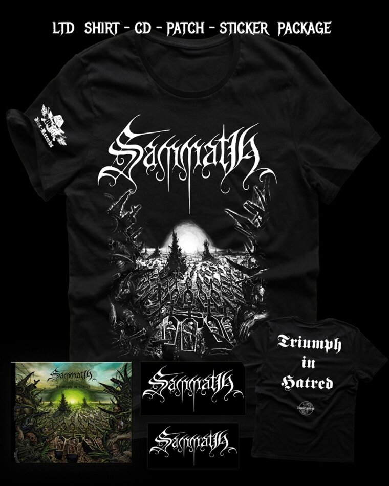 Sammath - Triumph In Hatred 2024 Reissue, + T-Shirt, + Patch, Deluxe Edition