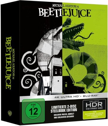 Beetlejuice (1988) (Schuber, Limited Collector's Edition, Steelbook, 4K Ultra HD + Blu-ray)