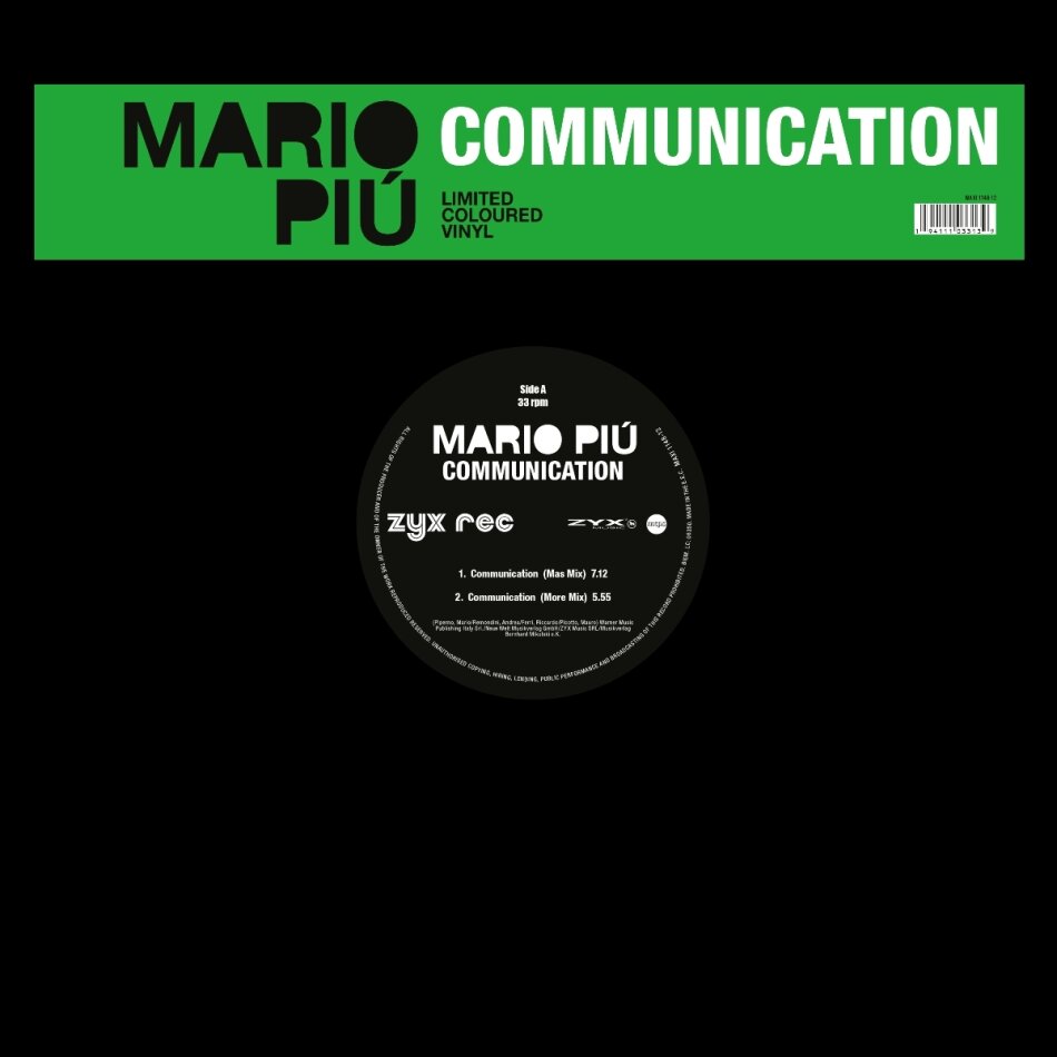 Mario Piu - Communication 2024 Reissue, Zyx, LP