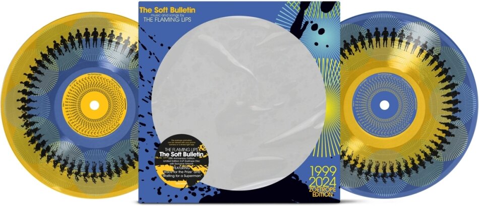 The Flaming Lips - The Soft Bulletin 2024 Reissue, Warner Brothers, 25th Anniversary Edition, Limited Edition, Zoetrope Vinyl, 2 LPs