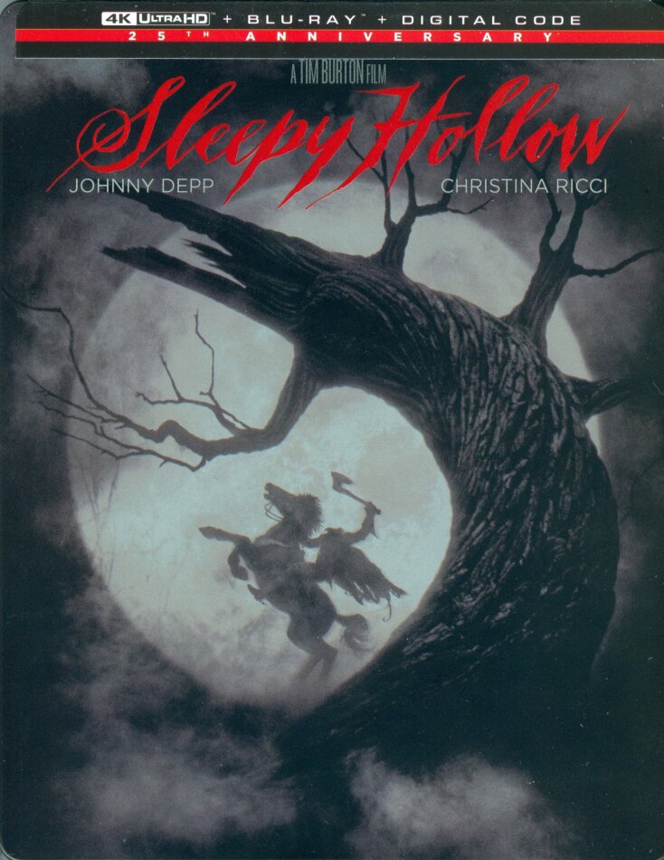 Sleepy Hollow (1999) 25th Anniversary Limited Edition, Steelbook, 4K Ultra HD + Blu-ray