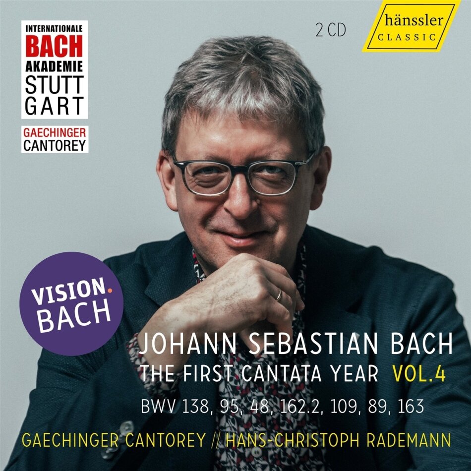 Johann Sebastian Bach (1685-1750), Hans-Christoph Rademann & Gaechinger Cantorey - The First Cantata Year - BWV 138, 95, 48, 162.2, 109 - Vision Bach Vol. 4 2 CDs