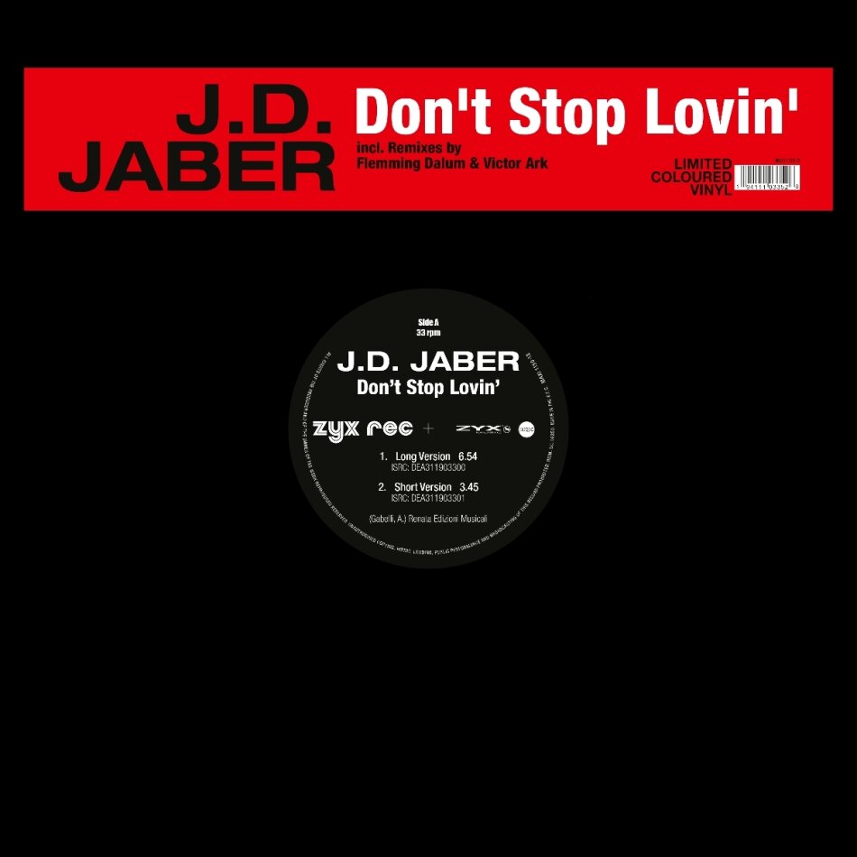 J.D. Jaber - Don t Stop Lovin 2024 Reissue, Zyx, LP