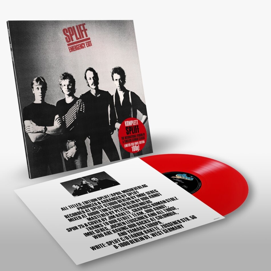 Spliff - 85555 - Emergency Exit 2024 Reissue, International Version, Red Vinyl, LP