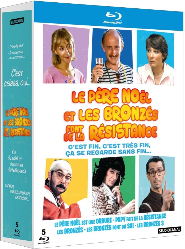 Le Père Noël et Les Bronzés font de la Résistance - Les Bronzés / Les Bronzés font du ski / Les Bronzés 3 - Amis pour la vie / Le Père Noël est une ordure / Papy fait de la résistance 5 Blu-ray