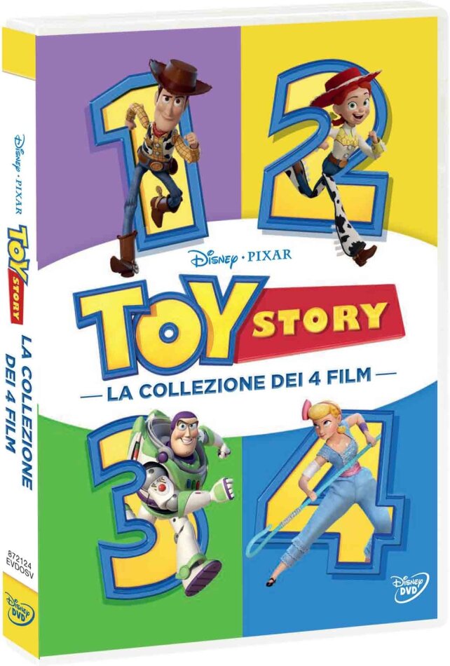 Toy Story 1-4 - La Collezione dei 4 Film New Edition, 4 DVDs