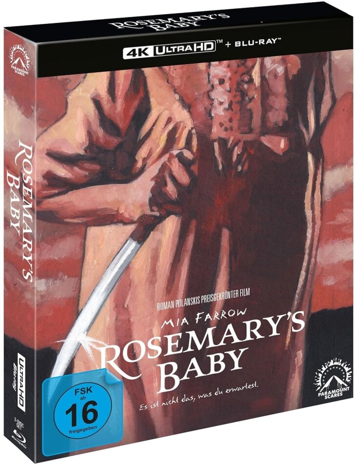Rosemary's Baby (1968) Digipack, Slipcase, Paramount Scares, Limited Collector's Edition, 4K Ultra HD + Blu-ray