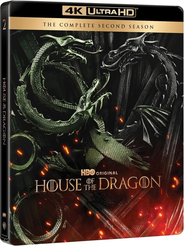 House of the Dragon (Game of Thrones) - Saison 2 Édition Limitée, Steelbook, 4 4K Ultra HDs