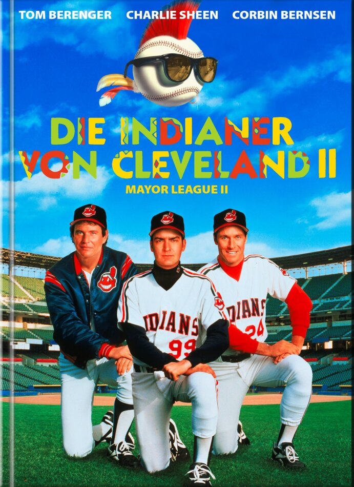 Die Indianer von Cleveland 2 - Major League 2 (1994) Cover A, Limited Edition, Mediabook, Uncut, Blu-ray + DVD