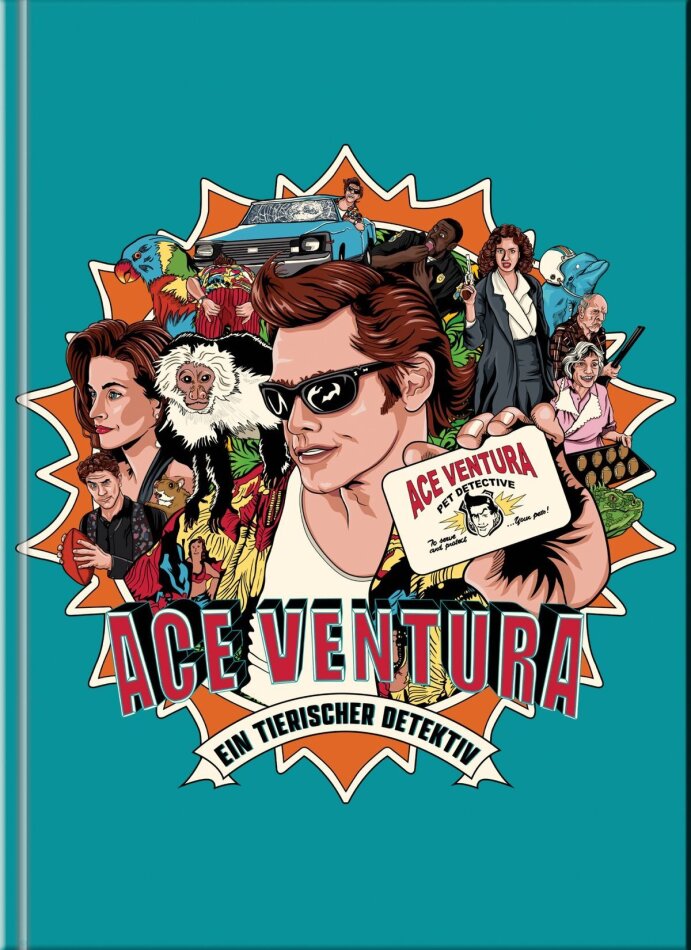 Ace Ventura - Ein tierischer Detektiv (1994) Cover B, Limited Edition, Mediabook, 2 Blu-rays