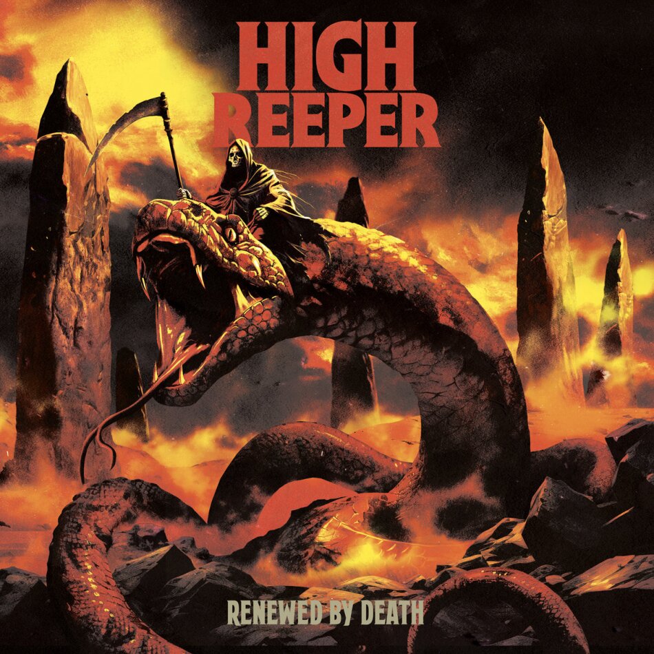 High Reeper - Renewed By Death Heavy Psych Sounds, Orange/Pink/Purple Vinyl, LP