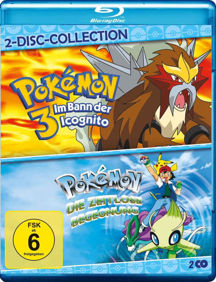 Pokémon 3 - Im Bann der Icognito (2000) / Pokémon 4 - Die zeitlose Begegnung (2001) - 2-Disc-Collection 2 Blu-ray