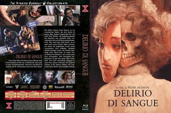 Delirio di sangue (1988) Cover B, The X-Rated Eurocult Collection, Limited Edition, Mediabook, 2 Blu-rays
