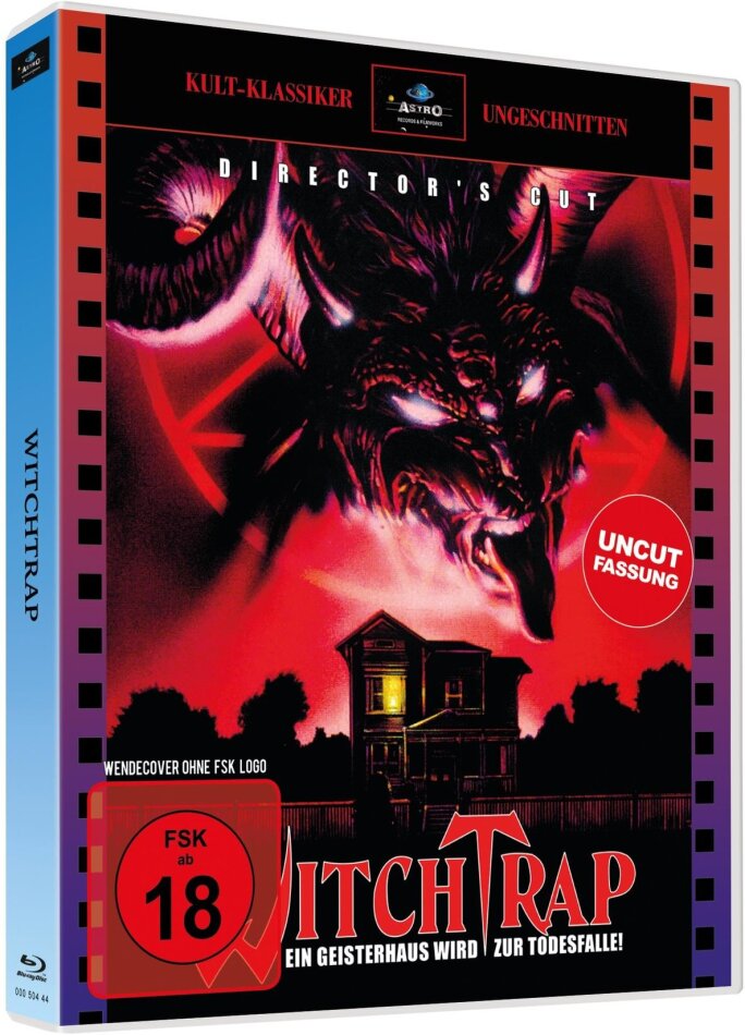 Witchtrap - Ein Geisterhaus wird zur Todesfalle (1989) Full Sleeve Scanavo-Box, Cult Classic UNCUT, Astro Design, Limited Edition