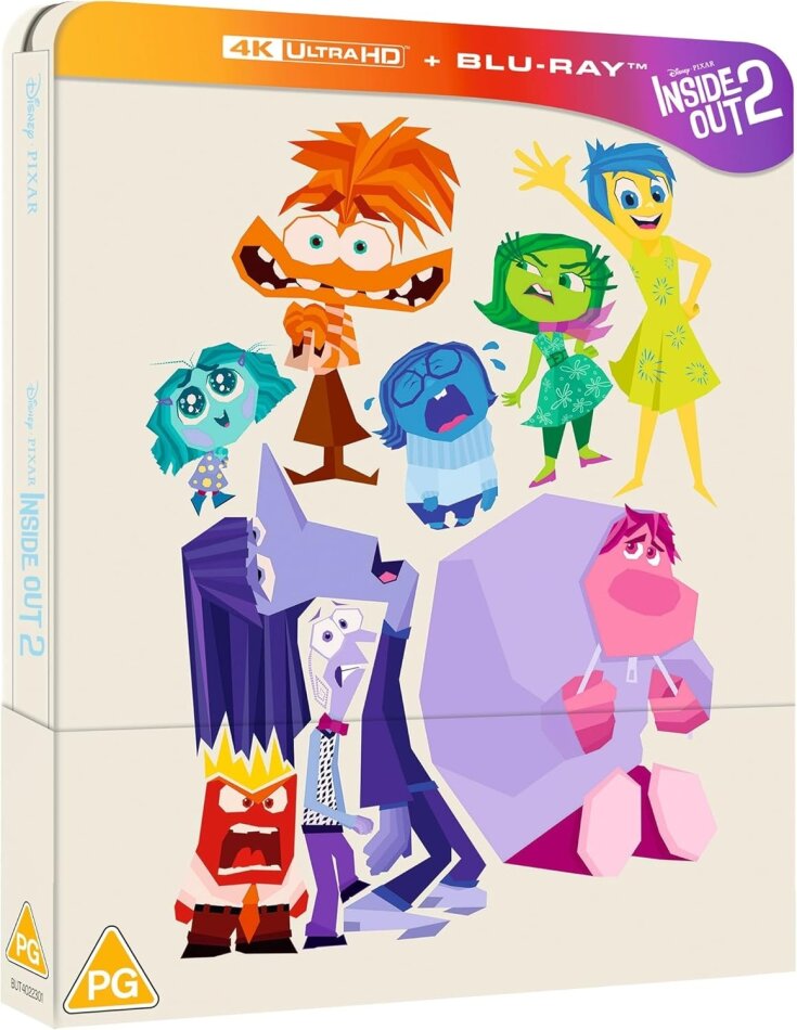 Inside Out 2 (2024) Limited Edition, Steelbook, 4K Ultra HD + Blu-ray