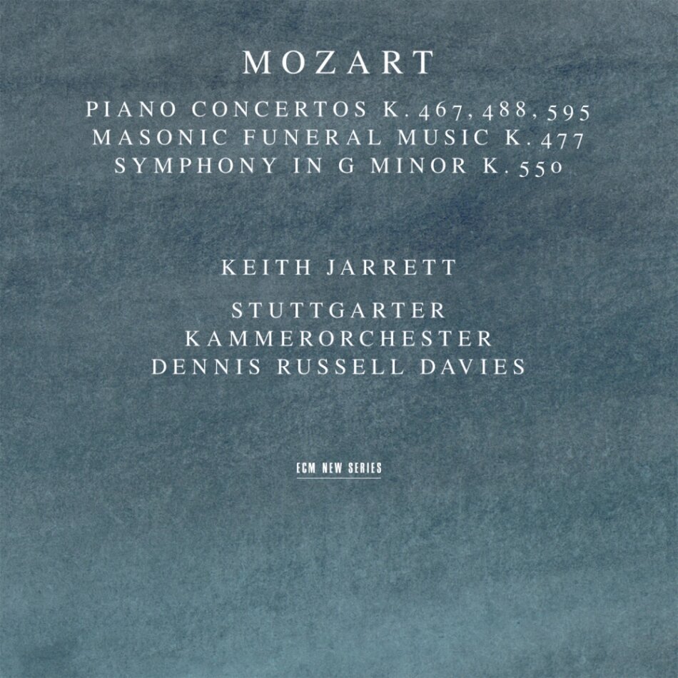 Wolfgang Amadeus Mozart (1756-1791), Dennis Russell Davies, Keith Jarrett & Stuttgarter Kammerorchester - Piano Concertos K467, 488, 595 - Masonic Funeral Music K. 477, Symphony K. 550 2024 Reissue, Universal Japan, Japan Edition