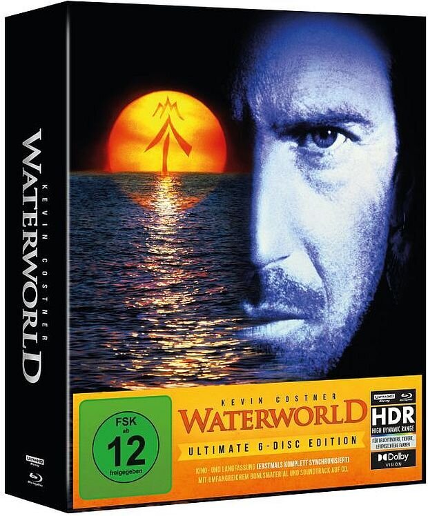 Waterworld (1995) Kinoversion, Langfassung, Limited Ultimate Edition, 2 4K Ultra HDs + 3 Blu-rays + CD