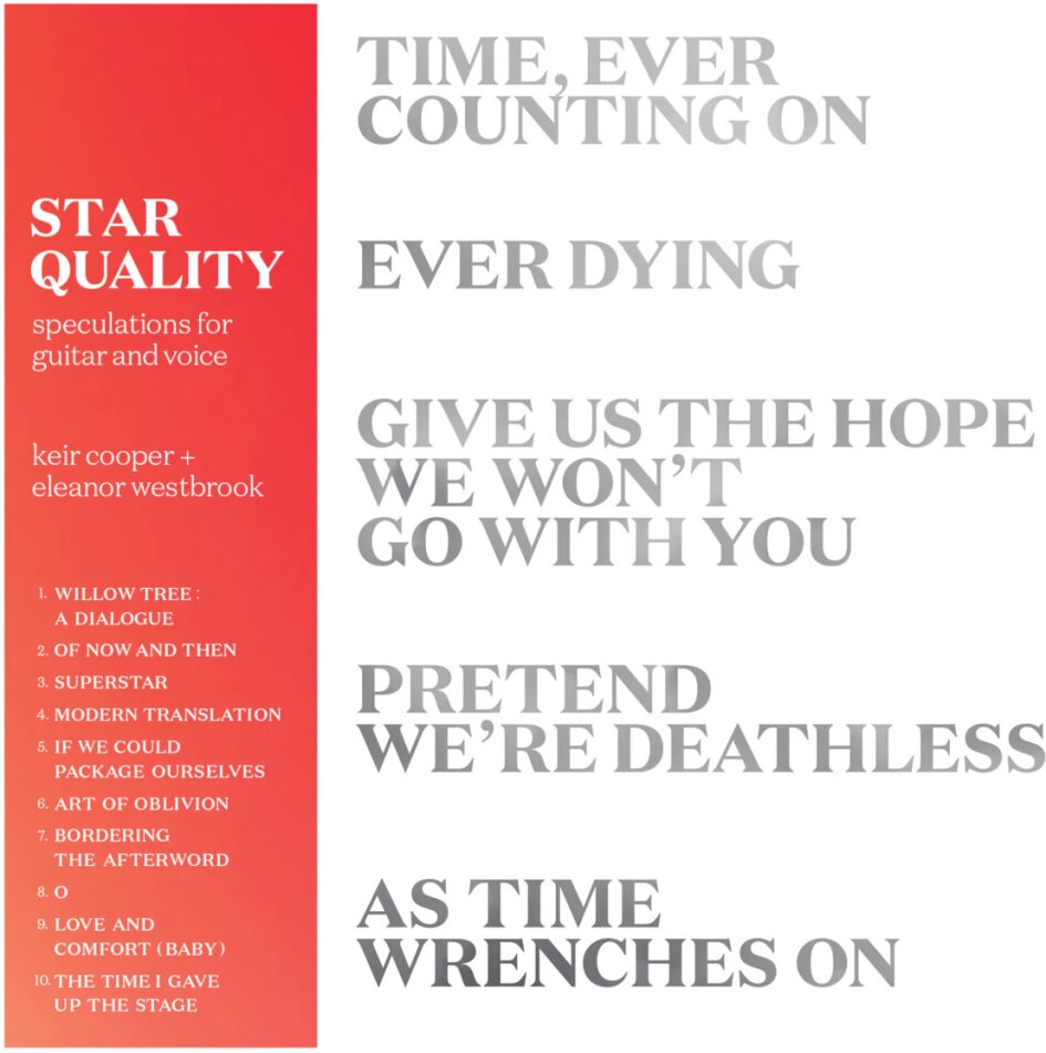 Keir Cooper & Eleanor Westbrook - Star Quality: Speculations For Guitar & Voice Digipack