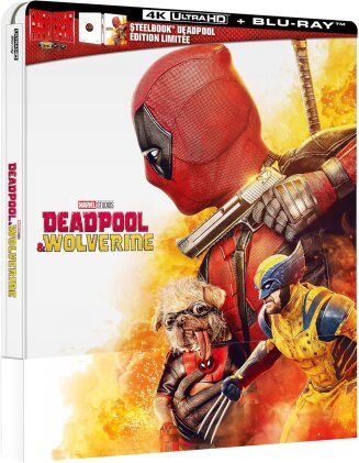Deadpool & Wolverine - Deadpool 3 (2024) (Cover Deadpool, &Eacute;dition Limit&eacute;e, Steelbook, 4K Ultra HD + Blu-ray)