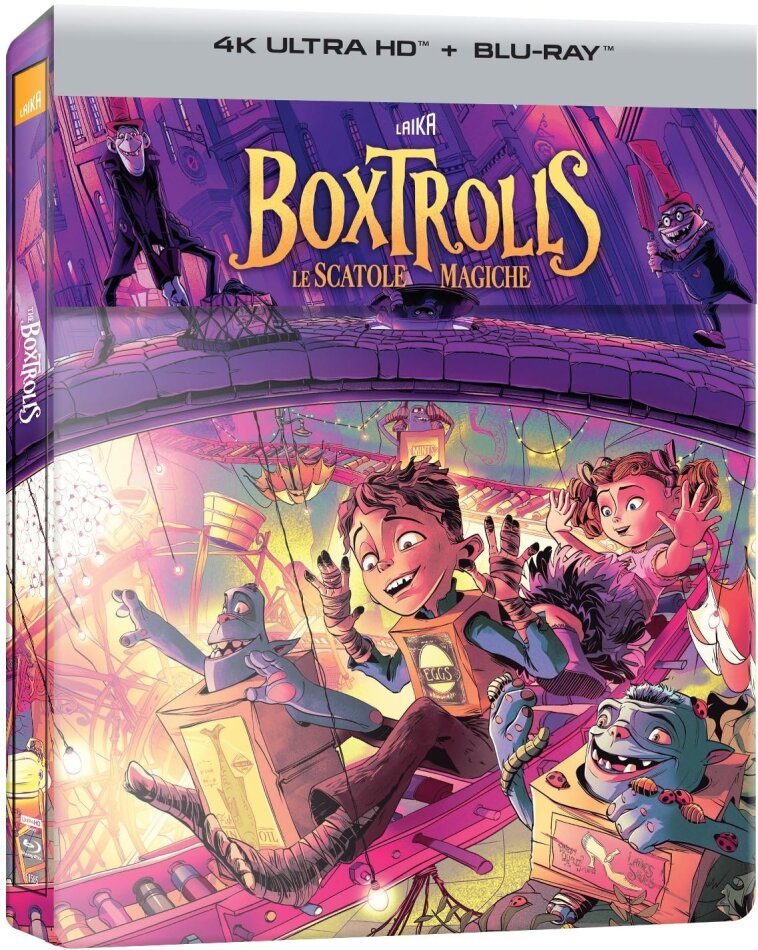 Boxtrolls - Le scatole magiche (2014) Édition Limitée, Steelbook, 4K Ultra HD + Blu-ray