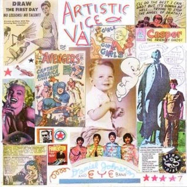 Daniel Johnston - Artistic Vice Peach/Blue Vinyl, 2 LP