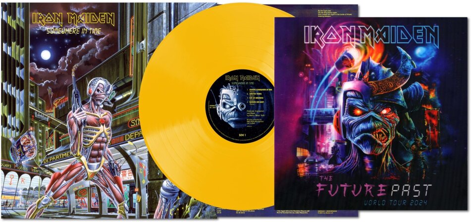Iron Maiden - Somewhere In Time 2024 Reissue, Parlophone Label Group, + Tour Lenticular, Yellow Vinyl, LP