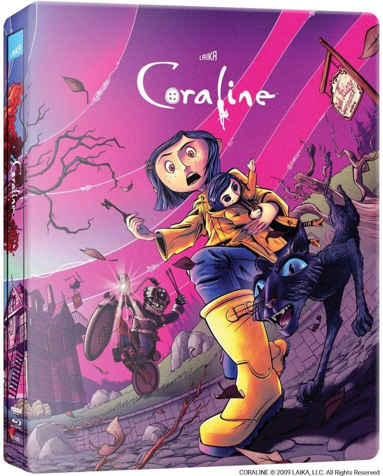 Coraline (2009) Limited Edition, Steelbook, 4K Ultra HD + Blu-ray