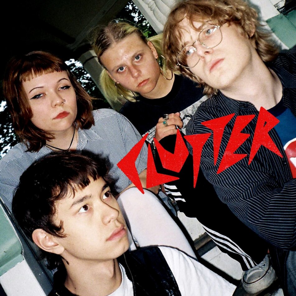 Clutter - Jesus / Holy Brother Red/Blue Vinyl, 7" Single