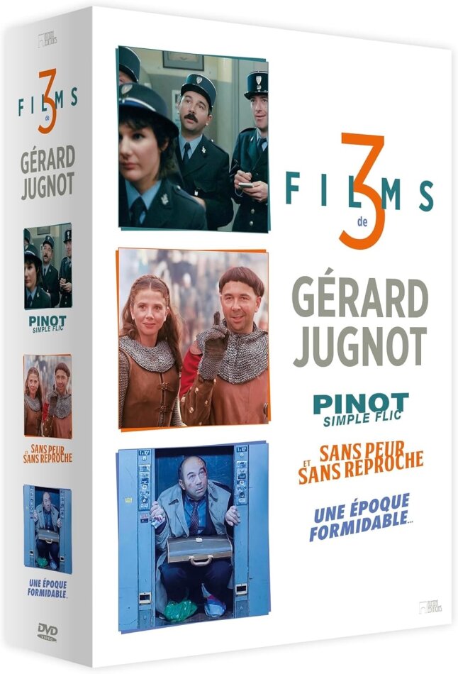 3 films de Gérard Jugnot - Pinot simple flic / Sans peur et sans reproche / Une époque formidable 3 DVD