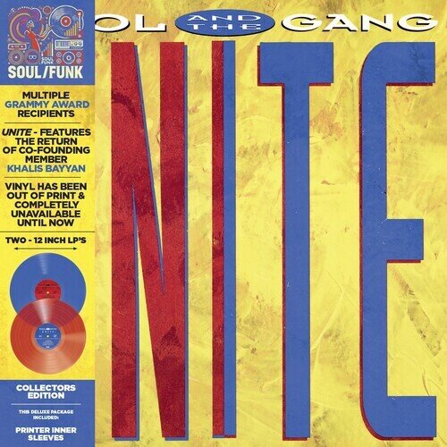 Kool & The Gang - Unite 2024 Reissue, LMLR, Extended Edition, Limited Edition, Blue / Red Vinyl, LP