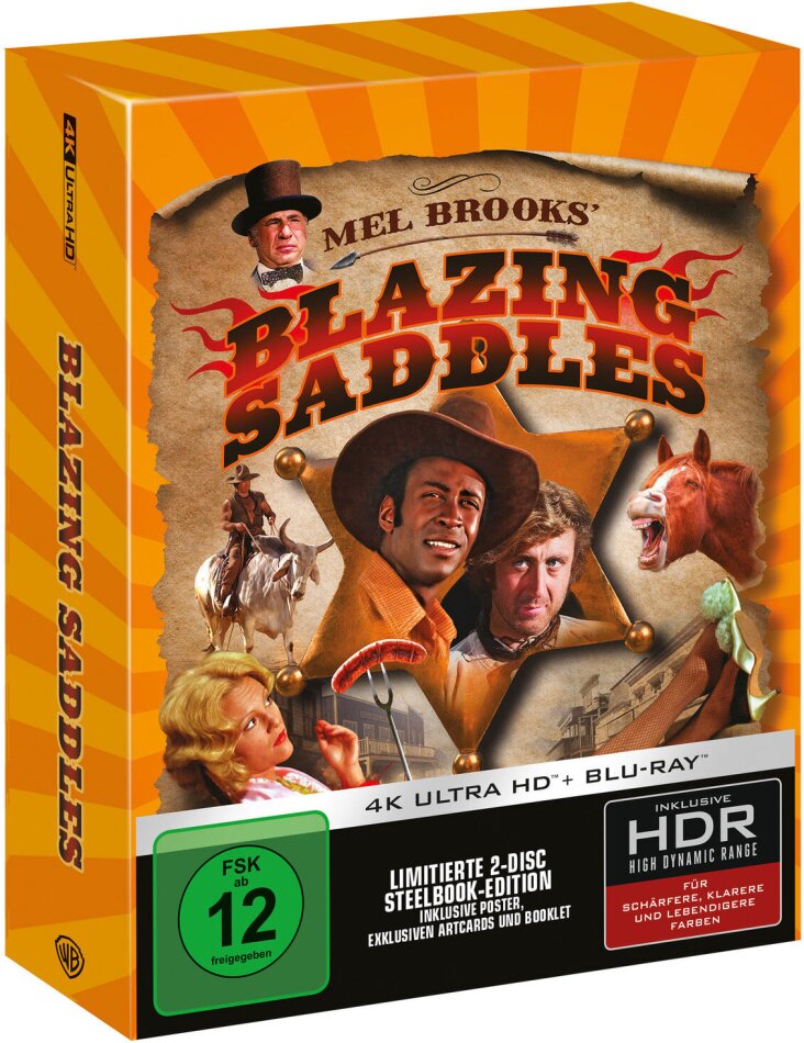 Blazing Saddles (1974) Slipcase, Ultimate Collector's Edition, Limited Edition, Steelbook, 4K Ultra HD + Blu-ray