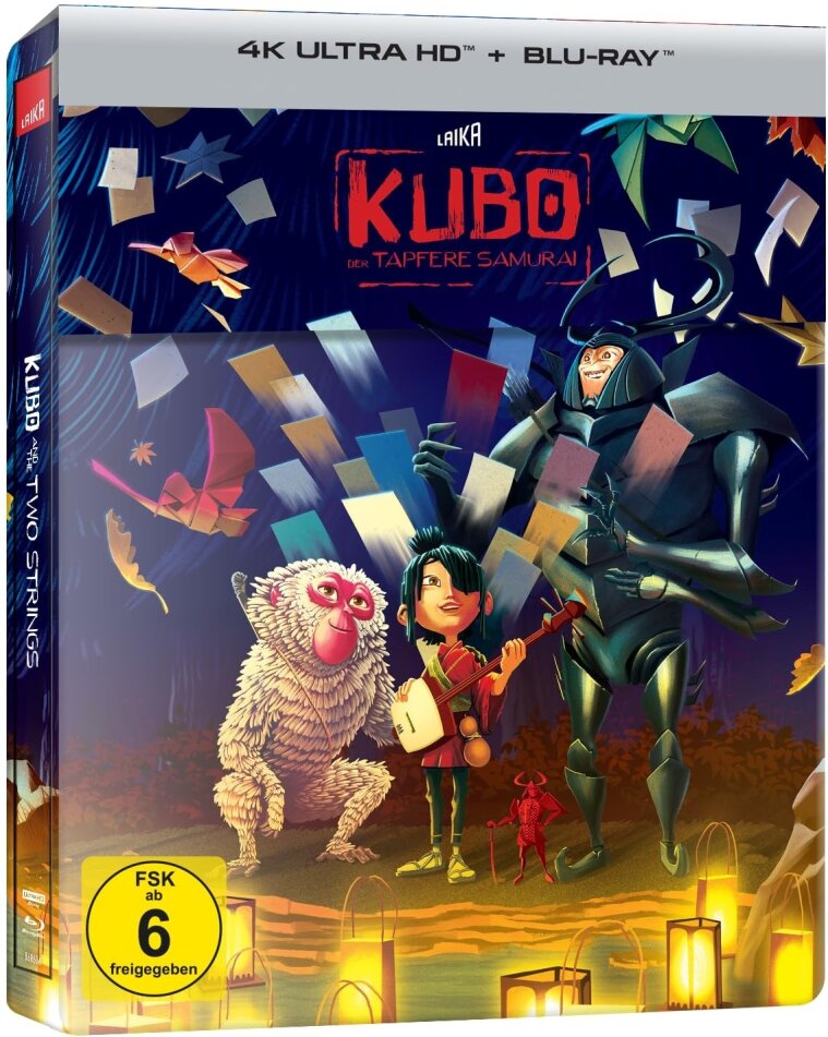 Kubo - Der tapfere Samurai (2016) Limited Edition, Steelbook, 4K Ultra HD + Blu-ray
