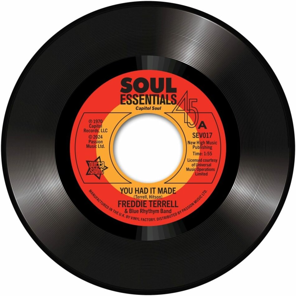 Charles Williams & Freddie Terrell - You Had It Made / Standing In The Way 7" Single