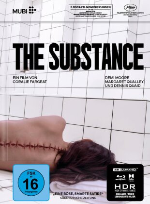 The Substance (2024) (Limited Collector's Edition, Mediabook, 4K Ultra HD + Blu-ray)