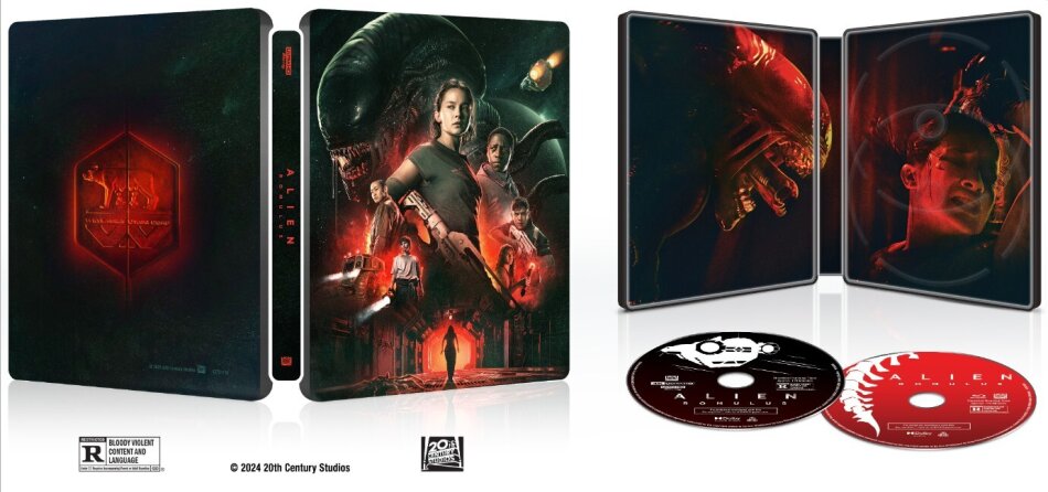 Alien: Romulus (2024) Édition Limitée, Steelbook, 4K Ultra HD + Blu-ray